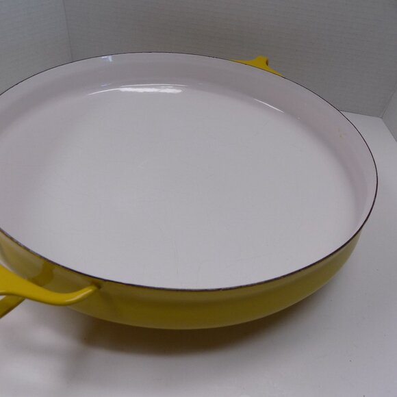 VTG Dansk IHQ Paella Pan 15" Enameled Steel Kobenstyle Jens Quistgaard MCM Franc - Picture 4 of 12